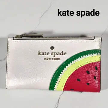 새상품급 최근 모델 케이트 스페이드 수박 접이식 지갑 슬림 지갑