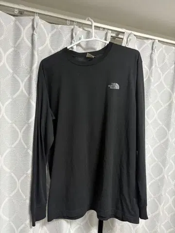 THE NORTH FACE 블랙 롱 슬리브 T셔츠 XL