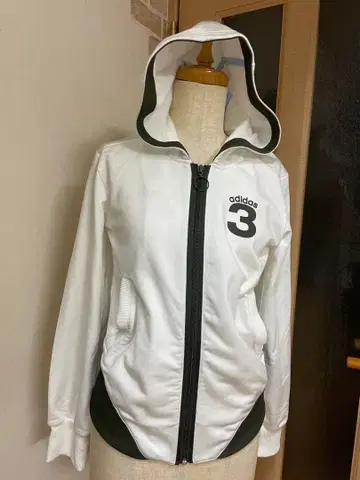 adidas 후드 부착 저지 화이트