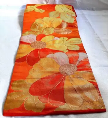 새상품급 금실을 더한 럭셔리 나고야 오비 / 육통 / 실크