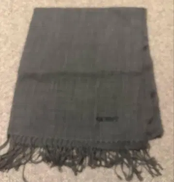 GENNY 100% 울 그레이 스톨 대형