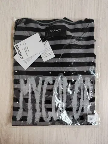 [ GRANCY ] 한정판 라인스톤 T 그랑시 S [ 당일 발송 ]