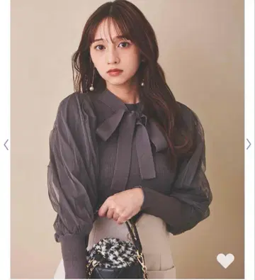 31 sons de mode 튜브 슬리브 보타이 니트