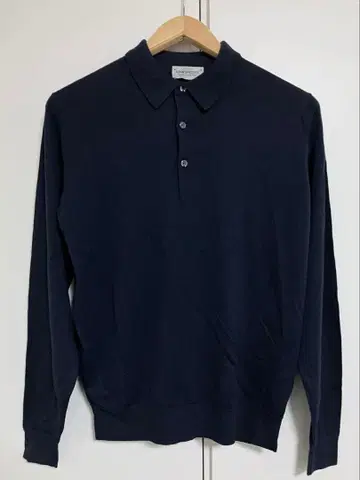 JOHN SMEDLEY 존스메들리 긴팔 니트 피케 셔츠 M 사이즈 네이비