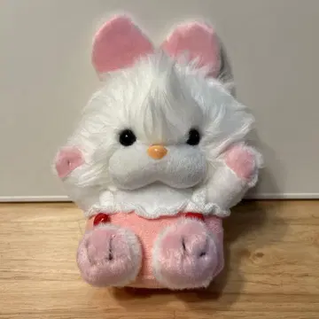 레트로 토끼 봉제 인형 택 포함