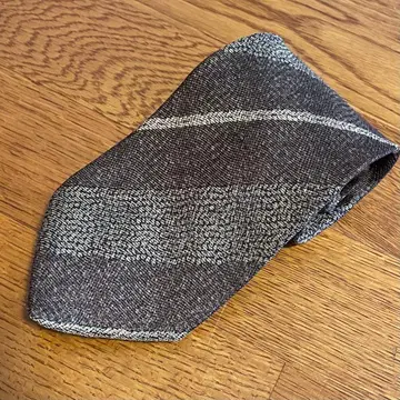 GEORGES RECH 브라운 스트라이프 넥타이