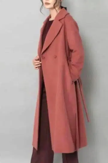 완전 미사용품 Elura 스페리오르 노카라 롱 코트