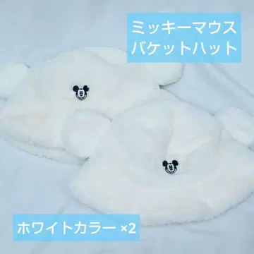 미키 미키마우스 버킷햇 팬캡 화이트 화이트