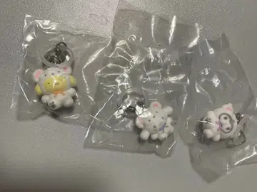 산리오 메지루시 액세서리 복슬복슬 스노우 시나몬 폼폼푸딩 쿠로미