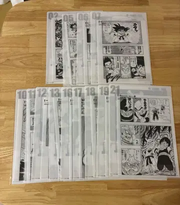 제1회 복권 드래곤볼 40th G상 코믹스 클리어 파일 13장 세트