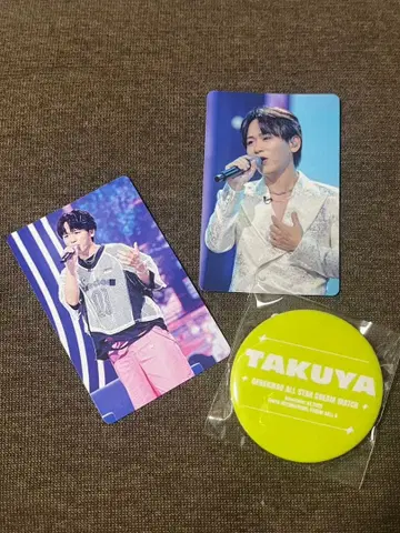 현역가왕 TAKUYA 트레이딩 카드 2장 캔뱃지 세트