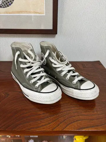 컨버스 올스타 하이컷 다크 그린