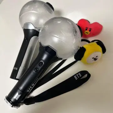 BTS 응원봉 ver2 ver3 BT21 머리끈 4개 세트