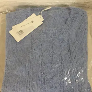 배송비 포함 익명 배송 미사용 택 포함 니트 블루 루즈핏