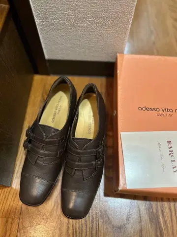 adesso vita BARCLAY 다크 브라운 가죽 신발