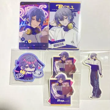 니지산지 코야나기 로우 랜덤 스티커 사진풍 카드 6개 세트