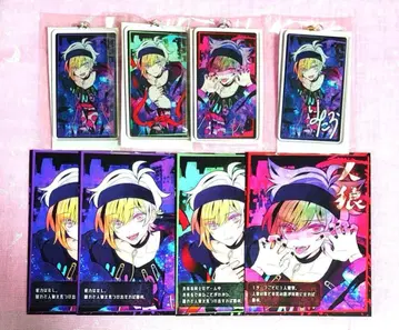 늑대 게임 린타로 진로우 아크릴 키링 사인 레어 카드 세트