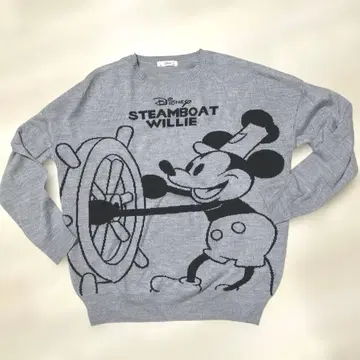 증기선 윌리 그레이 니트 상의 L 사이즈