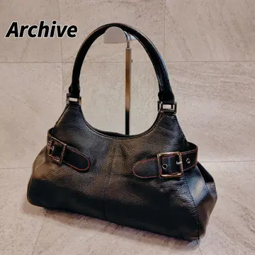 archive y2k 00s leather Stitch handbag