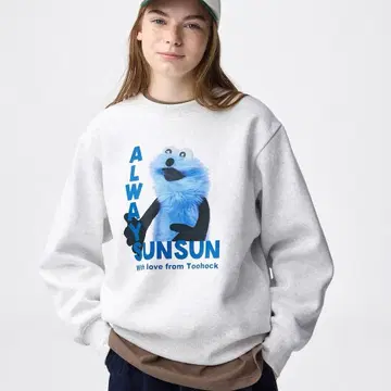 [ 새상품 ] GU 퍼펫 스 헤비웨이트 맨투맨 풀오버 XXL 사이즈