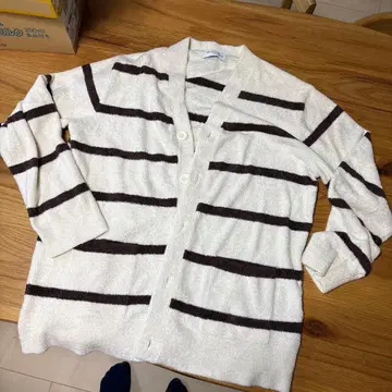 젤라또피케 핫 스무디 보더 가디건 팬츠 아이보리