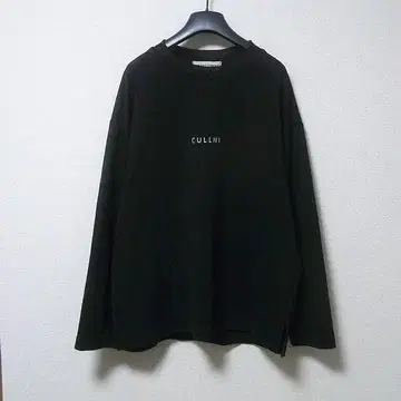 CULLNI 로고 자수 얇은 소재 맨투맨 긴팔 티셔츠 1