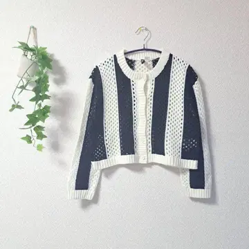 [H&M] 가디건(M)/열쇠뜨기 겉옷 모노톤