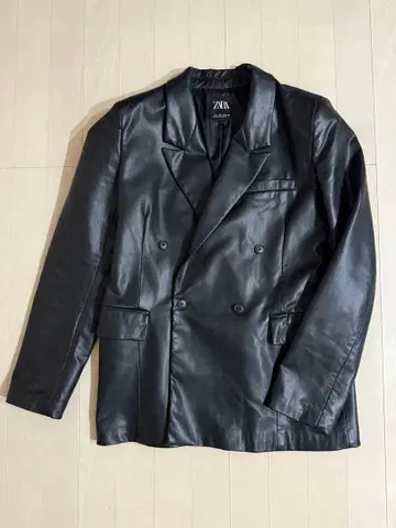 ZARA 인조 가죽 가죽 자켓