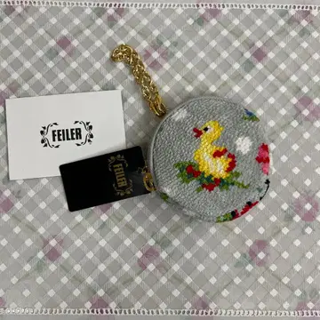 FEILER 페이러 하이디 도트 서클 파우치 참 파우치