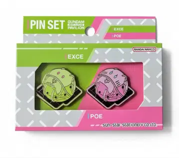 건담 핀 배지 세트 EXCE & POE