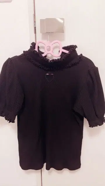 MARS 마아즈 원톤 하트 파임 골지 상의