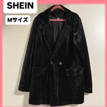 SHEIN 벨로아 자켓 코트 M 사이즈 블랙