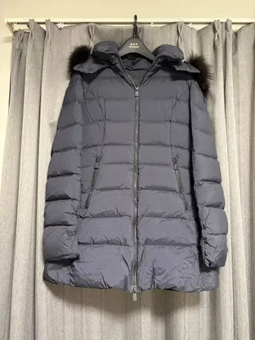 TATRAS 네이비 다운 자켓 퍼 포함 타트라스