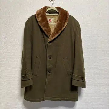 70s 빈티지 갱 코트 카키