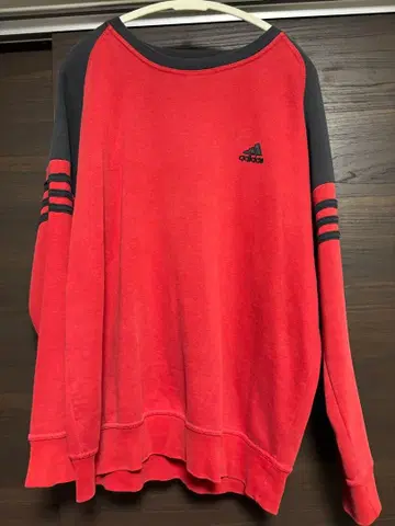 아디다스 빨간색 그레이 트레이닝복 맨투맨