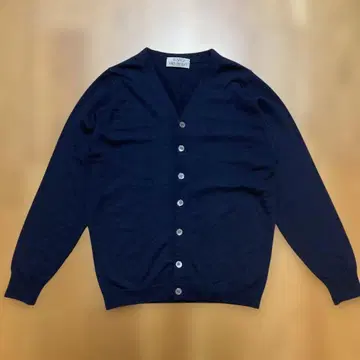 와코 별주 존스메들리 가디건 울 네이비