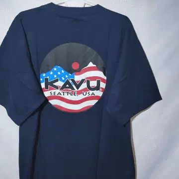 새상품 T셔츠 XL 카부 USA 성조기 로고 코엔 아웃도어 자수