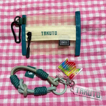 MAZZEL TAKUTO 메쉬 파우치