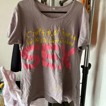 SEX 프린트 T셔츠