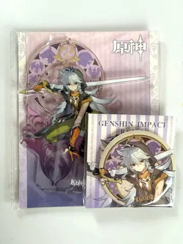 원신 가죽 아크릴 스탠드 캔뱃지