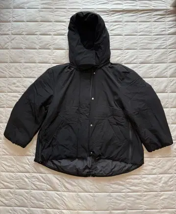 moussy 블랙 다운 자켓 후드 부착