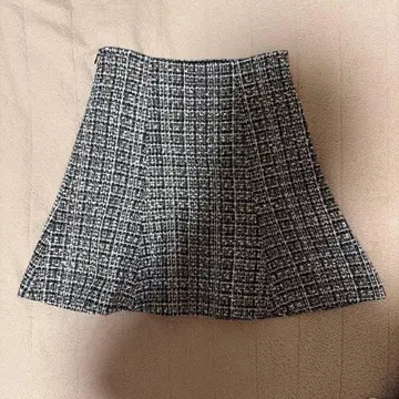 플레어 스커트 사이즈 0 체크 무늬