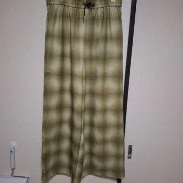 .ENDRECHERI. x ZOZO 체크 무늬 와이드 팬츠