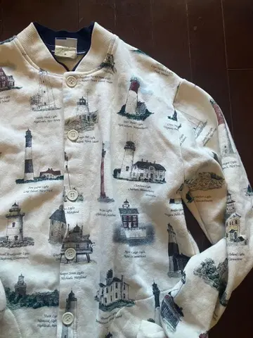 90s 미시건 러그 usa제 등대 디자인 맨투맨