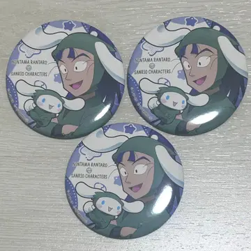 닌타마 란타로 산리오 amocafe 캔뱃지 타치바나 센조 3종 세트