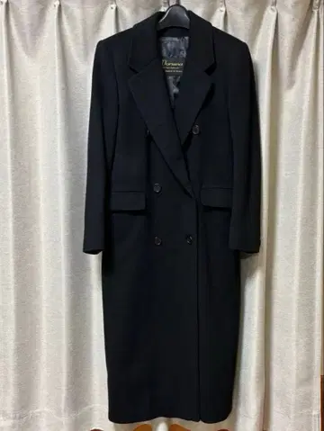 영국제 Dorland 최고급 캐시미어 100% 체스터 코트 롱 블랙