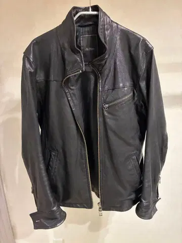 TETE HOMME 램 가죽 자켓 블랙 사이즈 6 (L 상당)