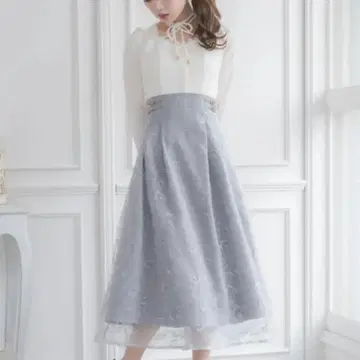 couture BY ROJITA 플라워 자수 도킹 원피스 새상품급