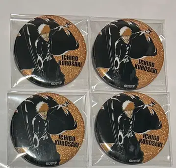 BLEACH WORLD 쿠로사키 이치고 캔뱃지 4개
