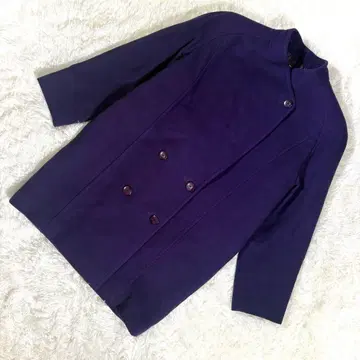 레어 미스 온워드 [ M 상당 ] 울 캐시미어 혼방 코트 퍼플 계열